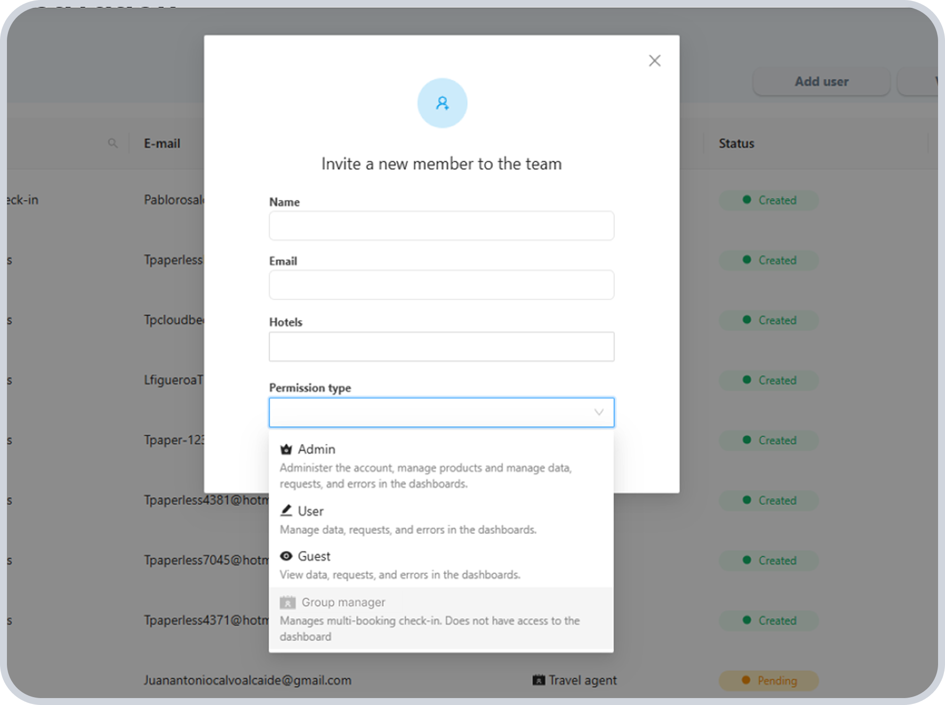 check-in de grupos para hoteles | check in hoteles | Civitfun