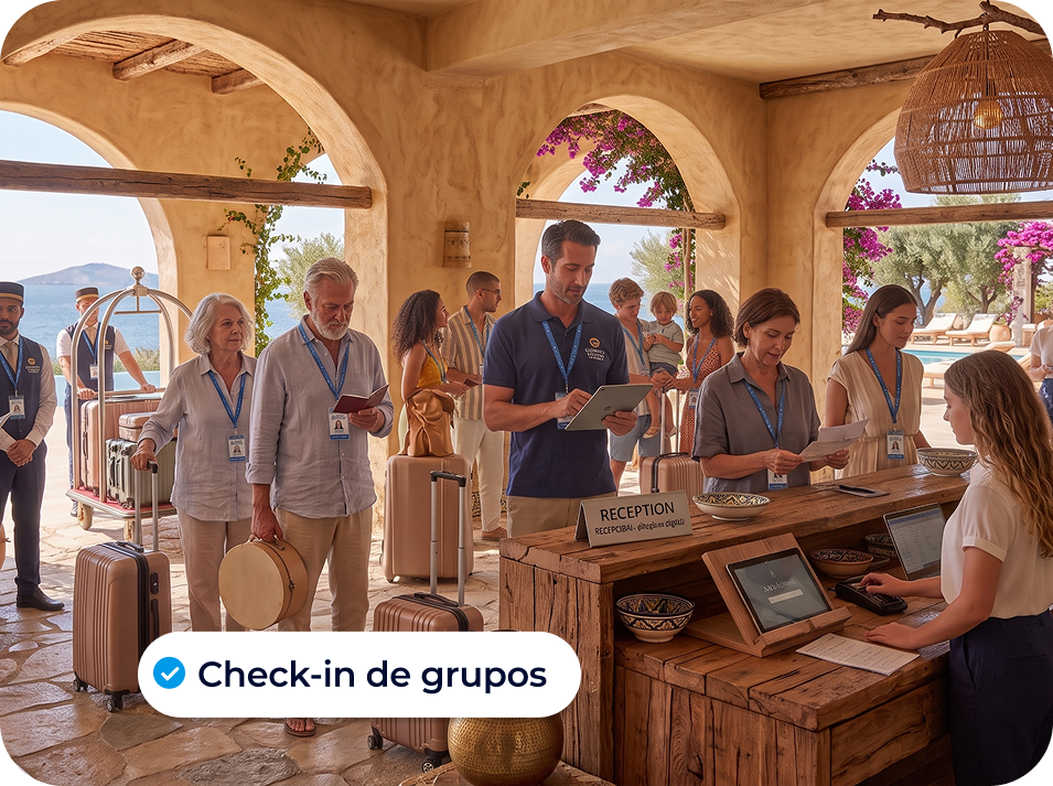 check-in de grupos para hoteles | check in hoteles | Civitfun